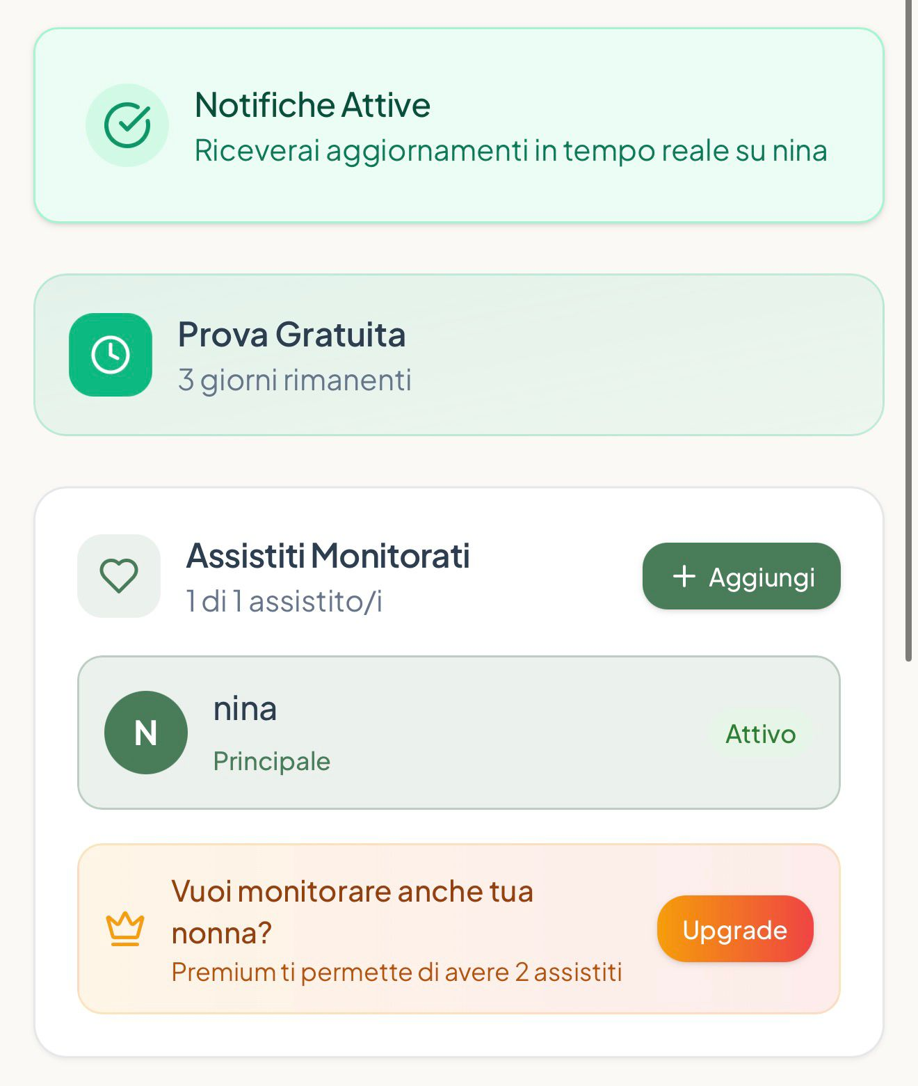 Aggiungere un secondo assistito